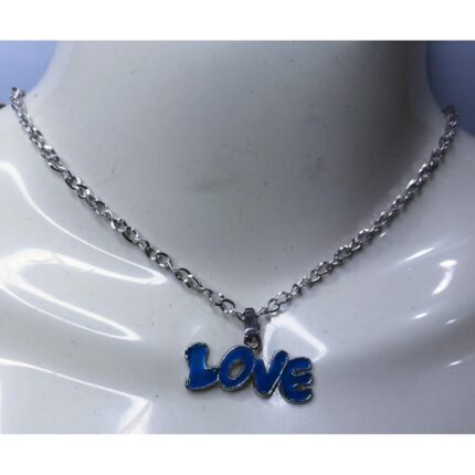 Silver Stainless Chain with Love Locket Necklace Pendants for Girls / Boys