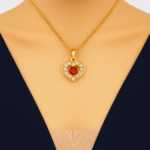 New Fashion Alloy Golden Chain with Zircon Locket / Necklace for Girls