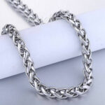 Silver Stainless Steel Italian Thin Cuban Chain For Men/Boys Neck - Image 2