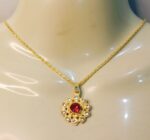 New Fashion Alloy Golden Chain with Zircon Locket / Necklace for Girls - Image 2
