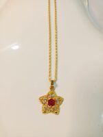 New Fashion Alloy Golden Chain with Zircon Locket / Necklace / Special Gift For Girl,s - Image 2