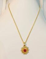 New Fashion Alloy Golden Chain with Zircon Locket / Necklace for Girls - Image 4
