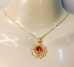 New Fashion Alloy Golden Chain with Zircon Locket / Necklace for Girls - Image 2