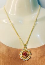 New Fashion Alloy Golden Chain with Zircon Locket / Necklace for Girls - Image 3