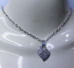 Alloy Silver Chain with Double Heart Locket Necklace specially gift for Girls/Boys/Women