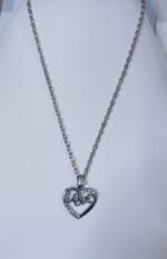 Alloy Silver Chain with Love Heart Locket / Necklace specially gift for Girls / Women - Image 5