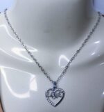 Alloy Silver Chain with Love Heart Locket / Necklace specially gift for Girls / Women