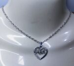 Alloy Silver Chain with Love Heart Locket / Necklace specially gift for Girls / Women - Image 4