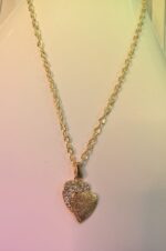 Alloy Golden Chain with double Heart Locket / Necklace specially gift for Girls / Women - Image 5