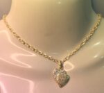 Alloy Golden Chain with double Heart Locket / Necklace specially gift for Girls / Women