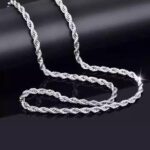 Silver/Golden Stainless Steel Italian Thin Cuban/Figaro Chain For Boys Neck - Image 4