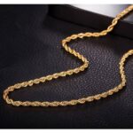 Silver/Golden Stainless Steel Italian Thin Cuban/Figaro Chain For Boys Neck