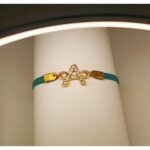 New Fashion Zircon Golden A Alphabet Green Leather Bracelet / Watch For Girls, Women