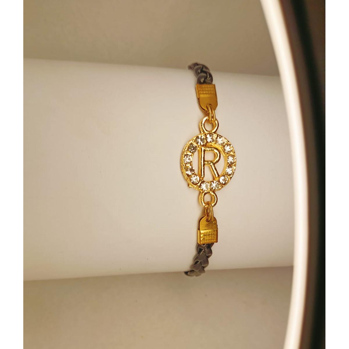 0b75bdf623834889025dfa4ff7b82ea8 Classy Gold Round Design R Zircon Leather Bracelet Watch For Girls, Women - Image 1