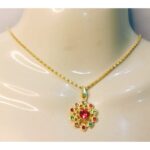 New Alloy Golden Chain with Zircon Locket/Necklace/Pendants for Girls