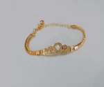 New Premium Gold Alloy Zircon Bracelet For Girls, Women