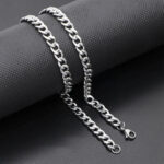 New Silver/Black/Golden Stainless Steel Italian Chain / Thin Cuban Chain For Boy,s - Image 5