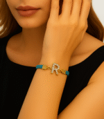 New Fashion A to Z Alphabet Leather Bracelet / Watch For Girls