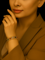 New Luxury Golden Plated Zircon Bracelet for Girls / Women - Gift for Your Love Ones