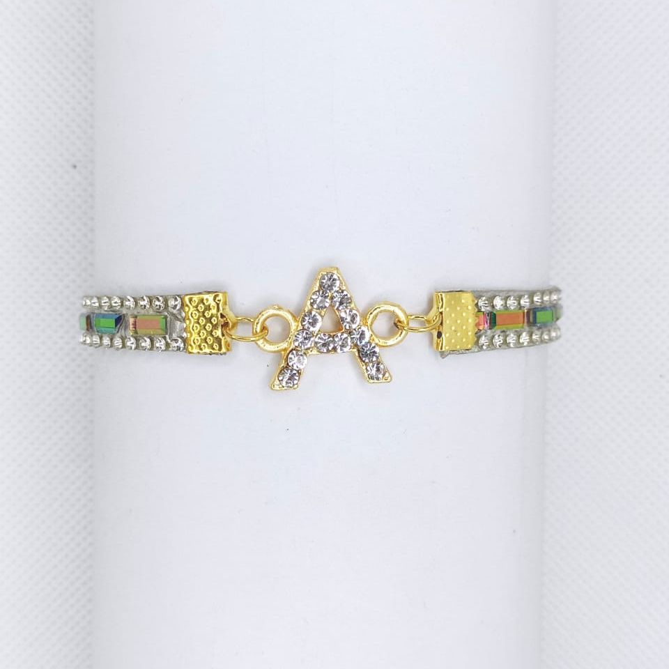 3db114e07e192135aa6dc9ca79b43823 New Fashion A to Z Alphabet Bracelet / Watch For Girls / Women - Image 1