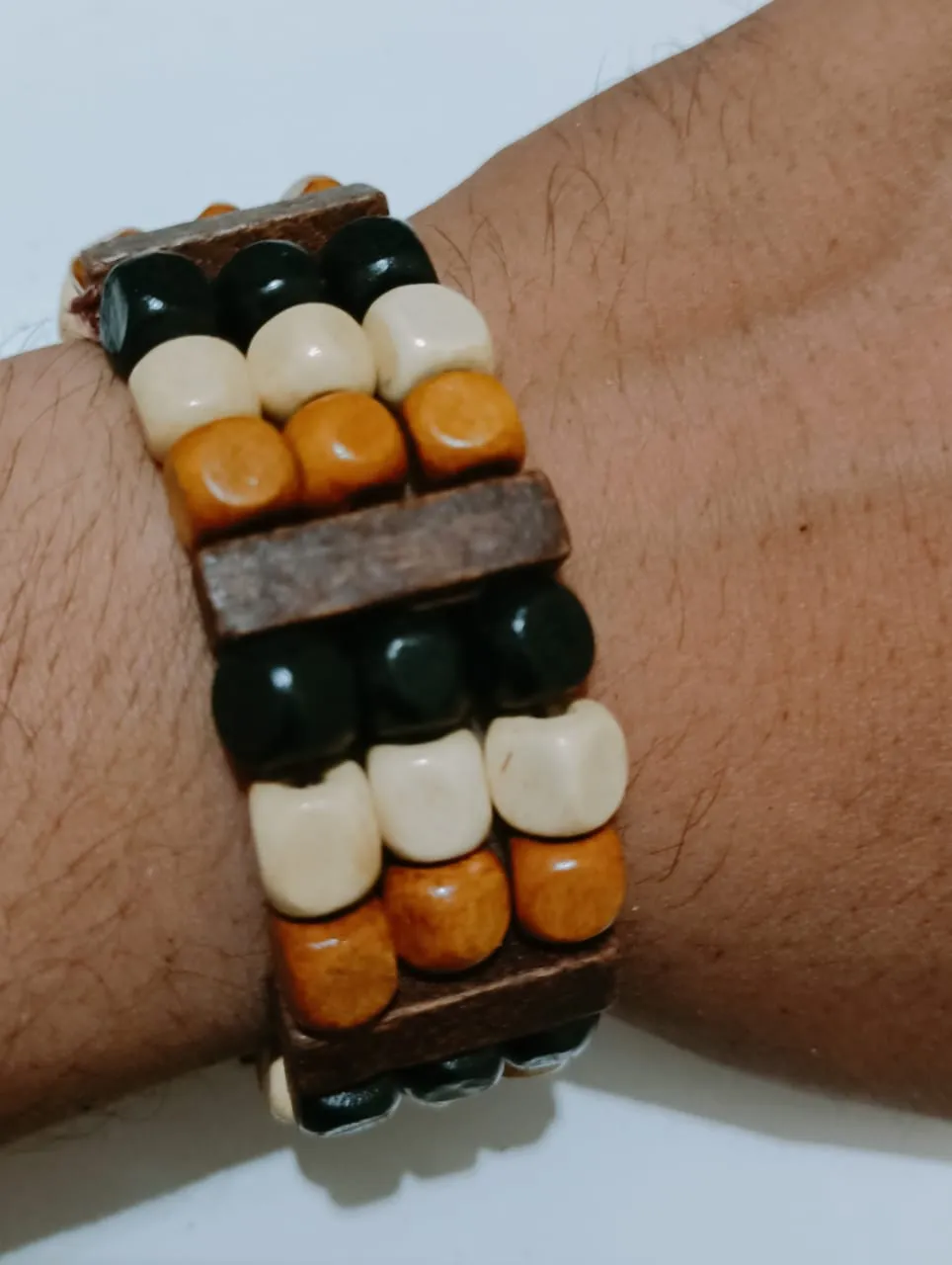 462cdd9fdb6c6e42d17ece67ef0e4295.jpg_2200x2200q80.jpg_ New Quoise Wooden Beads Bracelet For Men/Boys - Image 1