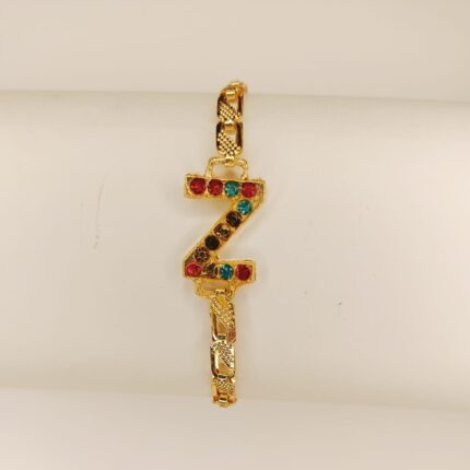 New Fashion Alloy Golden A to Z Alphabet Bracelet / Watch For Girls / Women / Boys