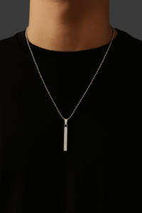 New Attractive Vertical Bar Necklace for Men / Locket Chain /For Men Boys Stick Bar Necklace
