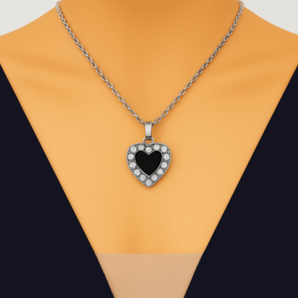 Silver Chain with Heart Locket Necklace Specially gift for Girls Boys Women