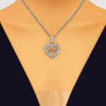 Silver Chain with Love Heart Locket Necklace Specially gift for Girls / Boys