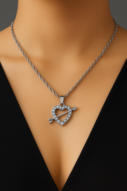 Silver Chain with Love Heart Locket Necklace specially gift for Girls and Boys