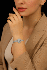 New Fashion Alloy Silver Zircon Bracelet For Girls, Women