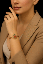 New Fashion Alloy Gold Zircon Bracelet For Girls, Women