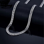 New Silver/Black/Golden Stainless Steel Italian Chain / Thin Cuban Chain For Boy,s - Image 2