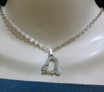 New Alloy Silver Chain with Love Heart Zircon Locket with Chain, Pendants/Necklace Specially Gift for Girls/Boys - Image 3