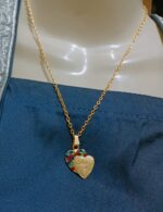 New Golden Alloy Chain with Zircon Heart Necklace/Locket/Pendants for Girls/Women/boys/men - Image 5