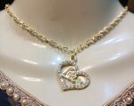 New Golden Alloy Chain with Love Heart Locket/Necklace Specially Gift for Girls/Women - Image 3