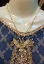 New Golden Alloy Chain with Eagle Locket/Necklace/Pendants Specially Gift for Girls/Boys - Image 3