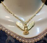 New Golden Alloy Chain with Eagle Locket/Necklace/Pendants Specially Gift for Girls/Boys - Image 6