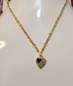 New Golden Alloy Chain with Heart Locket/Necklace/Pendants specially gift for Girls/women - Image 5