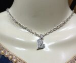 New Silver Chain with Zircon Locket/Necklace Specially gift for Girls/women - Image 3