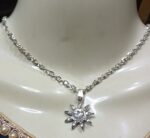 New Silver Chain with Zircon Locket/Necklace Specially Gift for Girl,s