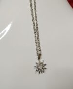 New Silver Chain with Zircon Locket/Necklace Specially Gift for Girl,s - Image 4