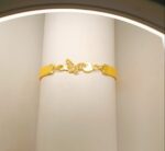 New Fashion Golden Butterfly Yellow Leather Bracelet / Watch For Girls / Women - Image 3