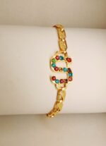 Stylish Alloy Golden S Zircon Bracelet / Watch For Girls,Women