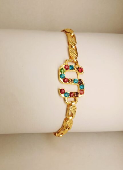 Stylish Alloy Golden S Zircon Bracelet / Watch For Girls,Women