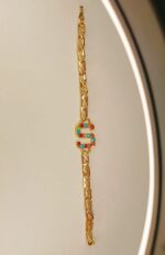 Stylish Alloy Golden S Zircon Bracelet / Watch For Girls,Women - Image 3