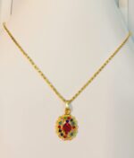 New Fashion Alloy Golden Chain with Zircon Locket/Necklace/Pendants for Girls - Image 2