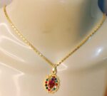 New Fashion Alloy Golden Chain with Zircon Locket/Necklace/Pendants for Girls - Image 4