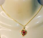 New Fashion Alloy Golden Chain with Zircon Locket/Necklace/Pendants for Girls/Women - Image 3