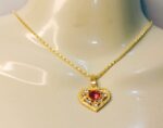 New Fashion Alloy Golden Chain with Zircon Locket/Necklace/Pendants for Girls/Women - Image 4